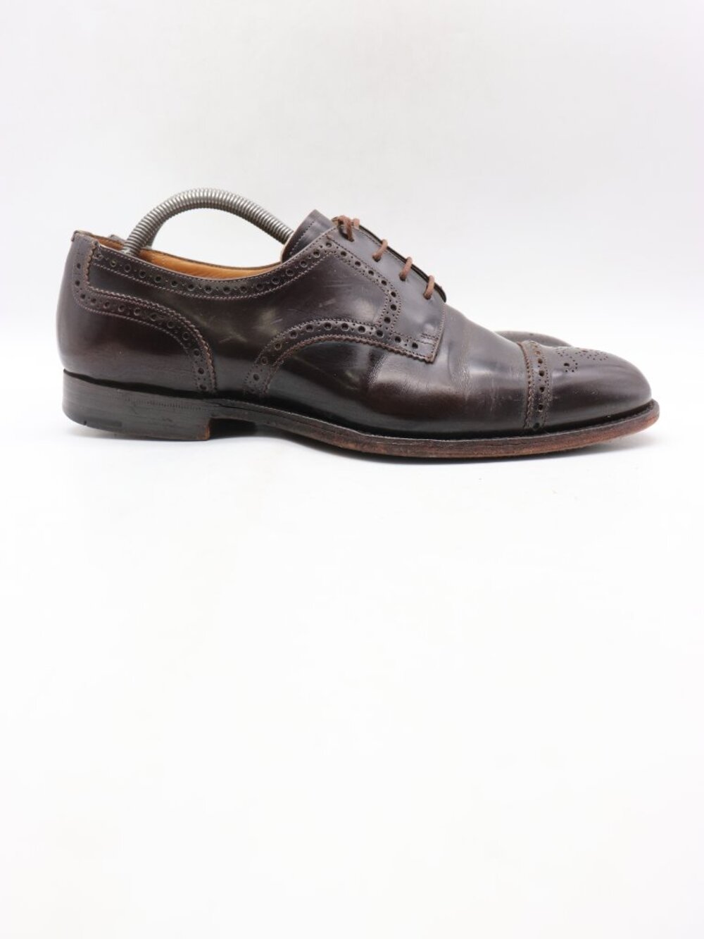 Church's Oxford Dress Shoe Men’s 8.5 F UK 9.5 Dark Brown Leather Cap Toe England